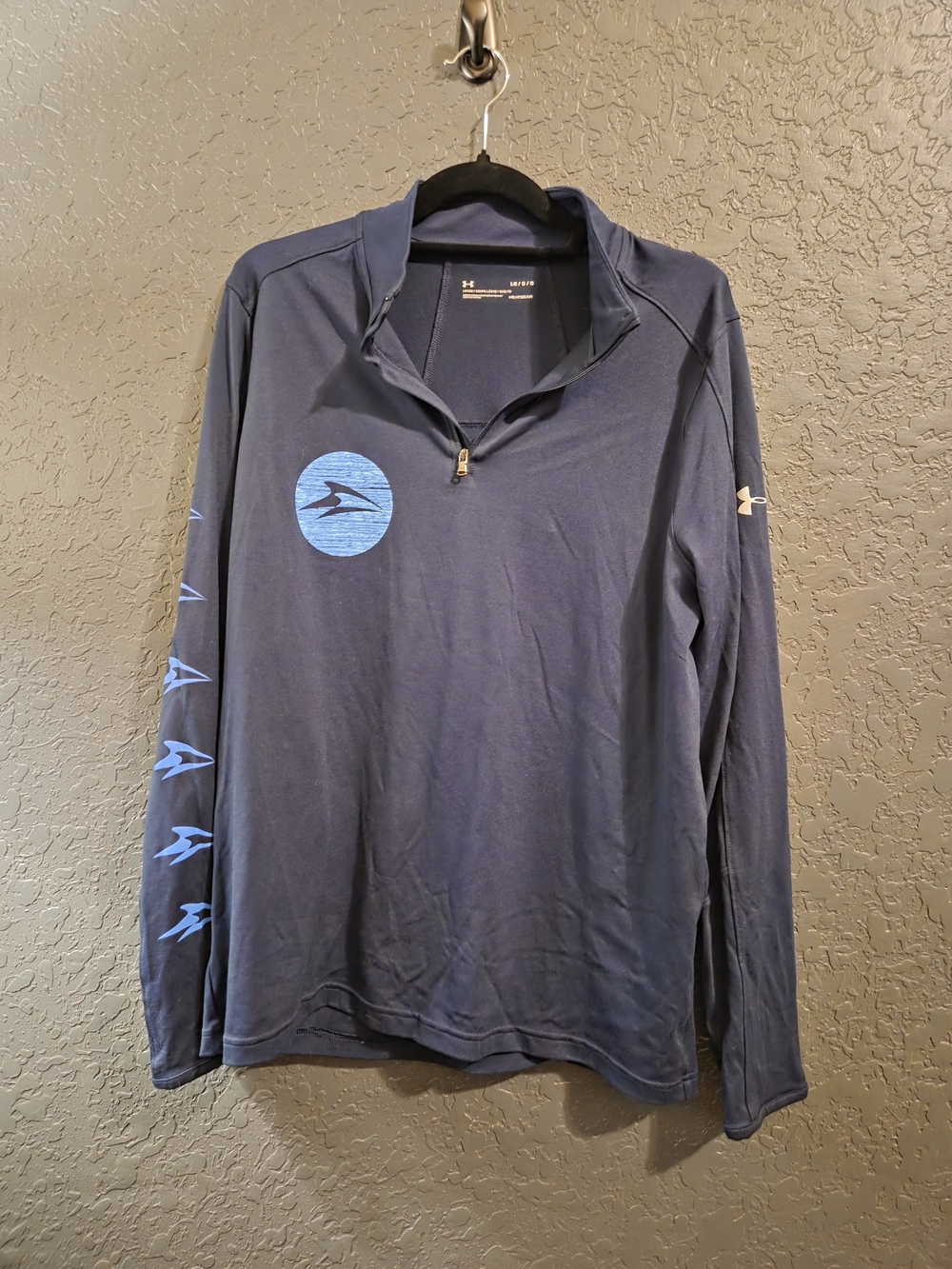 Under Armour Navy Blue Long Sleeve Quarter Zip Pullover